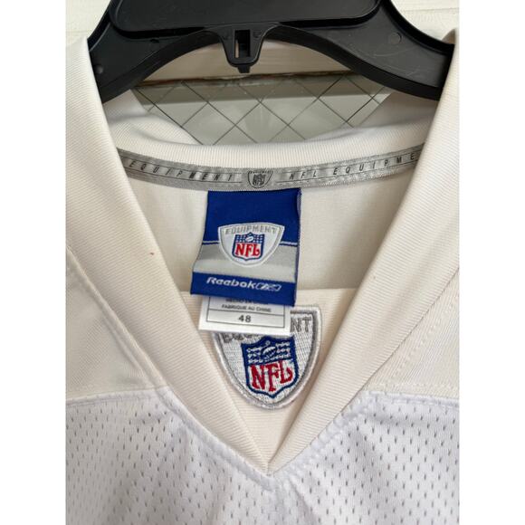 Reebok White Red 80 Shockey NY Giants Football Jersey Sz 48 GS - Picture 2 of 5